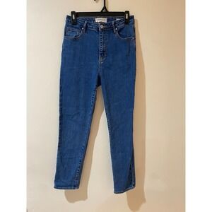 Pacsun Jeans Womens 27 Blue Denim Mom High Rise Straight Leg Stretch